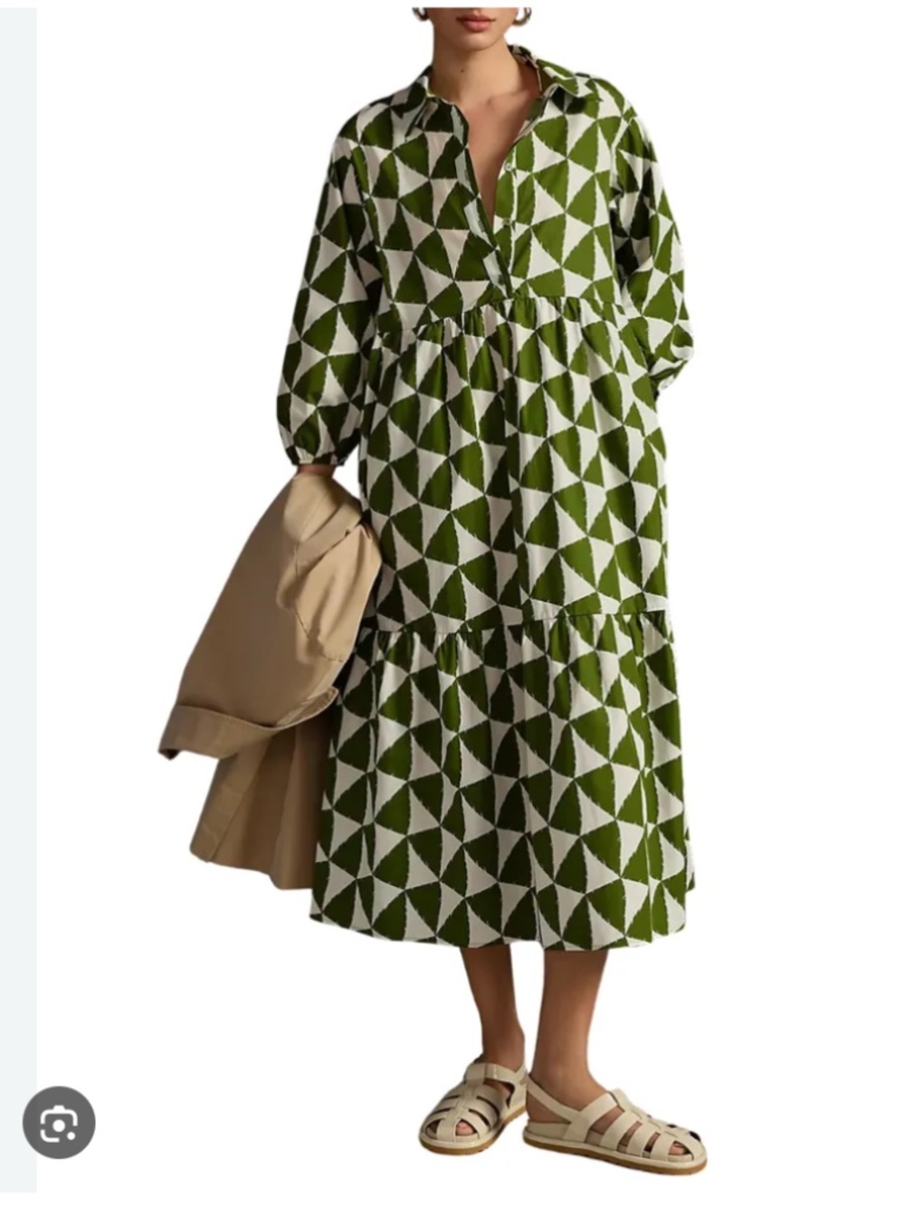 Maeve by Anthropologie Bettina Cotton Midi Shirtdress - X Small
